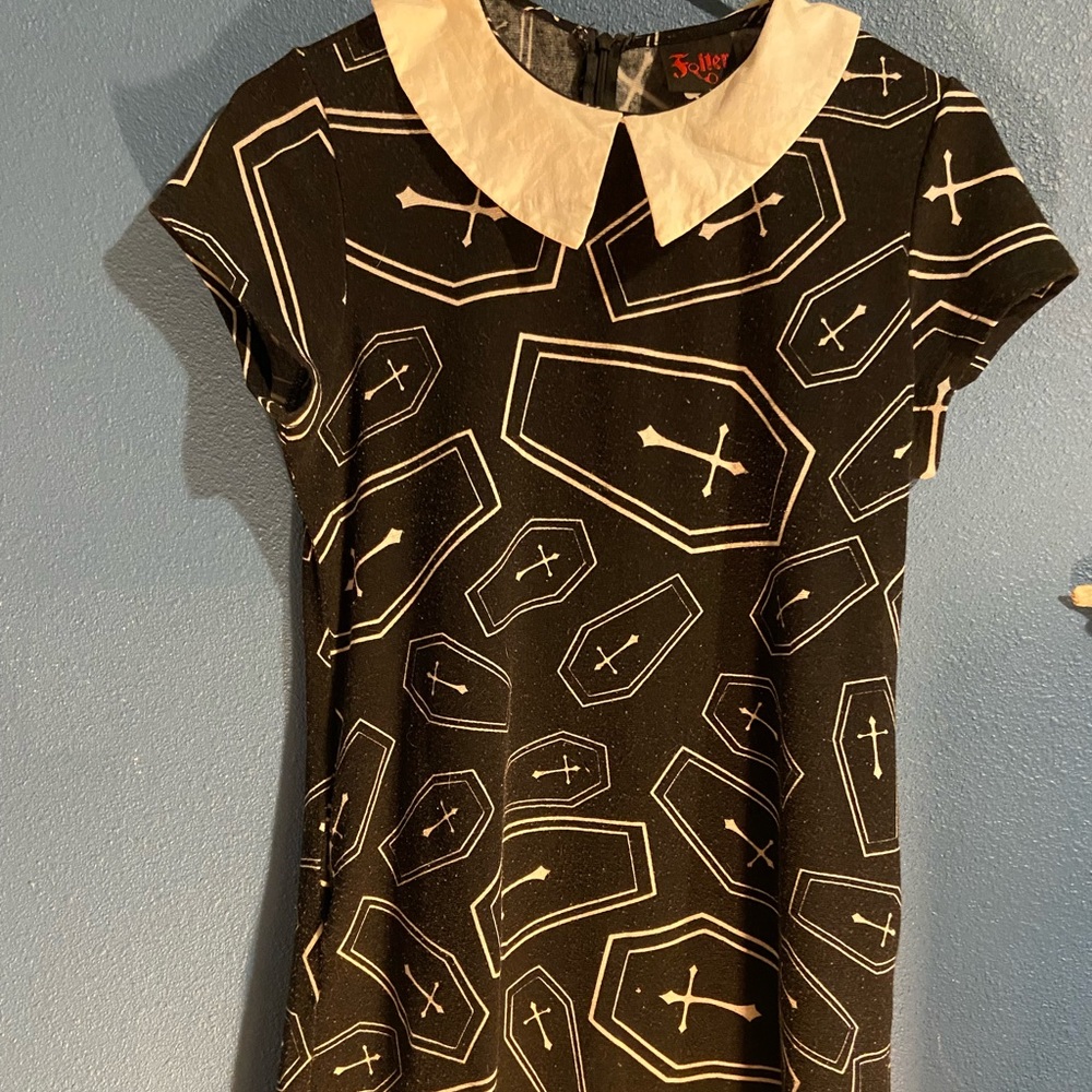 Dolls Kill Babydoll collar Coffin Dress